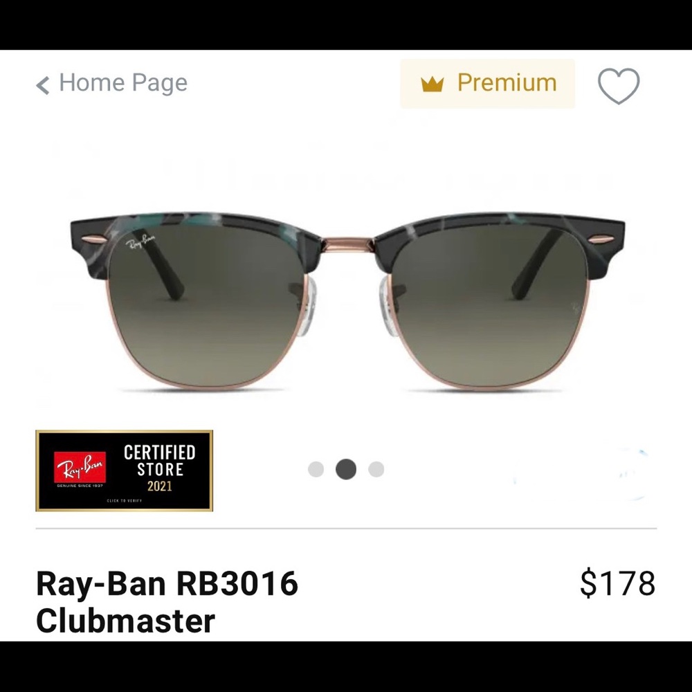 Rayban Clubmaster sunglasses 😎